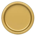 Gold Disposable Dinner Plates 9 Inch Pack of 16 Elegant Party Tableware